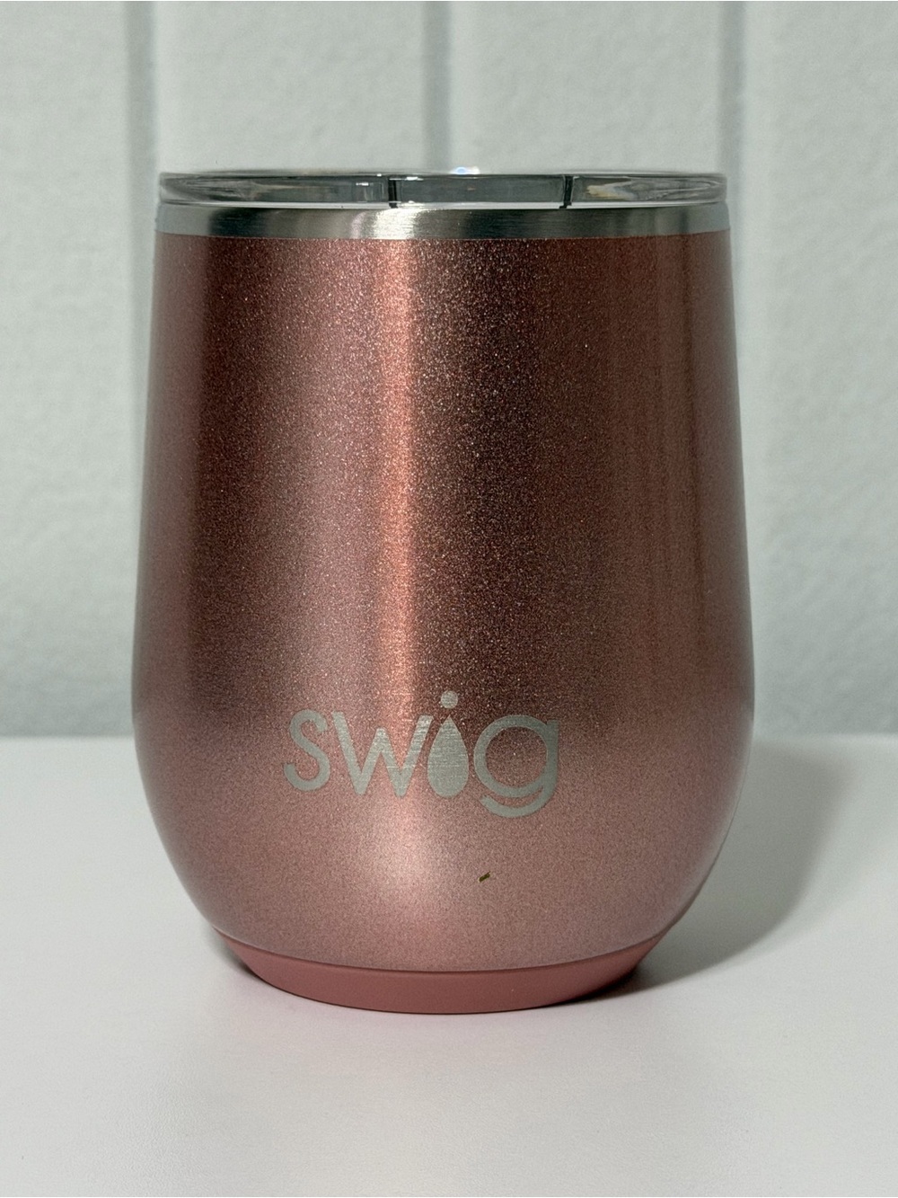Swig Rose Metallic Insulated Stemless Wine Tumbler - 12 oz